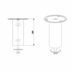Barkonsole BKF45-220, Alu-Optik -SPUELENPROFI Verkäufe barkonsole bkf45 220 alu optik3