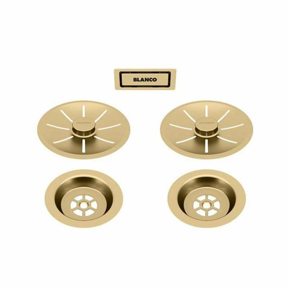 BLANCO Ab- Und Überlaufset (Sichtteile), Für Doppelbecken 3 BLANCO Ab- Und Überlaufset (Sichtteile), Für Doppelbecken