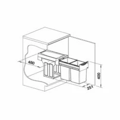 BLANCO Abfallsammler BOTTON II 30/2 -SPUELENPROFI Verkäufe blanco abfallsammler botton ii 30 24