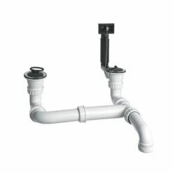 BLANCO Doppel-Ab- Und Überlauf-Garnitur 1 1/2", Abfluss Reversibel