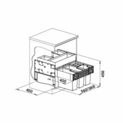 BLANCO Einbau-Abfallsammler SELECT II 60/4 Orga -SPUELENPROFI Verkäufe blanco einbau abfallsammler select ii 60 4 orga3