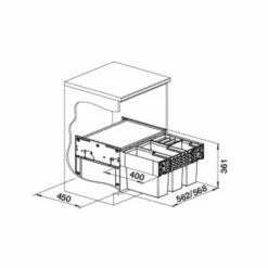 BLANCO Einbau-Abfallsammler SELECT II 60/4 -SPUELENPROFI Verkäufe blanco einbau abfallsammler select ii 60 43