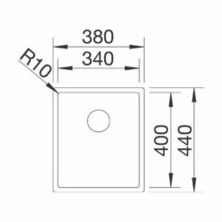 BLANCO Einbaubecken CLARON 340-IF Edelstahl Durinox InFino -SPUELENPROFI Verkäufe blanco einbaubecken claron 340 if edelstahl durinox infino4