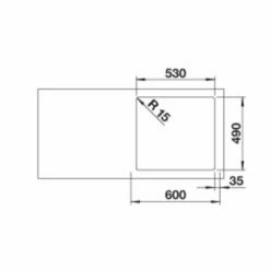 BLANCO Einbaubecken SUPRA 500-IF/A Edelstahl Bürstfinish -SPUELENPROFI Verkäufe blanco einbaubecken supra 500 if a edelstahl buerstfinish3