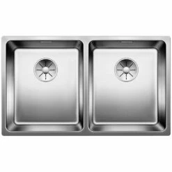 BLANCO Einbauspüle ANDANO 340/340-IF Edelstahl Seidenglanz | InFino Ablauf | 522981