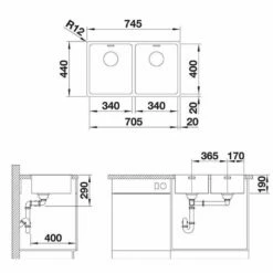 BLANCO Einbauspüle ANDANO 340/340-IF Edelstahl Seidenglanz | InFino Ablauf | 522981 11 BLANCO Einbauspüle ANDANO 340/340-IF Edelstahl Seidenglanz | InFino Ablauf | 522981 -SPUELENPROFI Verkäufe blanco einbauspuele andano 340 340 if edelstahl seidenglanz infino ablauf 5229814