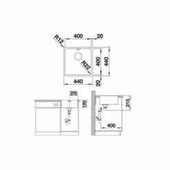 BLANCO Einbauspüle ANDANO 400-IF Edelstahl Seidenglanz | InFino Ablauf | 522957 -SPUELENPROFI Verkäufe blanco einbauspuele andano 400 if edelstahl seidenglanz infino ablauf 5229574