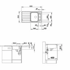 BLANCO Einbauspüle AXIS III 5 S-IF Edelstahl Seidenglanz | InFino Ablauf | 522103 10 BLANCO Einbauspüle AXIS III 5 S-IF Edelstahl Seidenglanz | InFino Ablauf | 522103 -SPUELENPROFI Verkäufe blanco einbauspuele axis iii 5 s if edelstahl seidenglanz infino ablauf 5221034