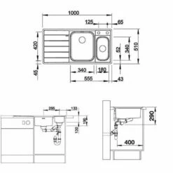 BLANCO Einbauspüle AXIS III 6 S-IF Edelstahl Seidenglanz | InFino Ablauf -SPUELENPROFI Verkäufe blanco einbauspuele axis iii 6 s if edelstahl seidenglanz infino ablauf4