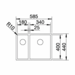 BLANCO Einbauspüle CLARON 340/180-IF Edelstahl | InFino Ablauf -SPUELENPROFI Verkäufe blanco einbauspuele claron 340 180 if edelstahl infino ablauf5