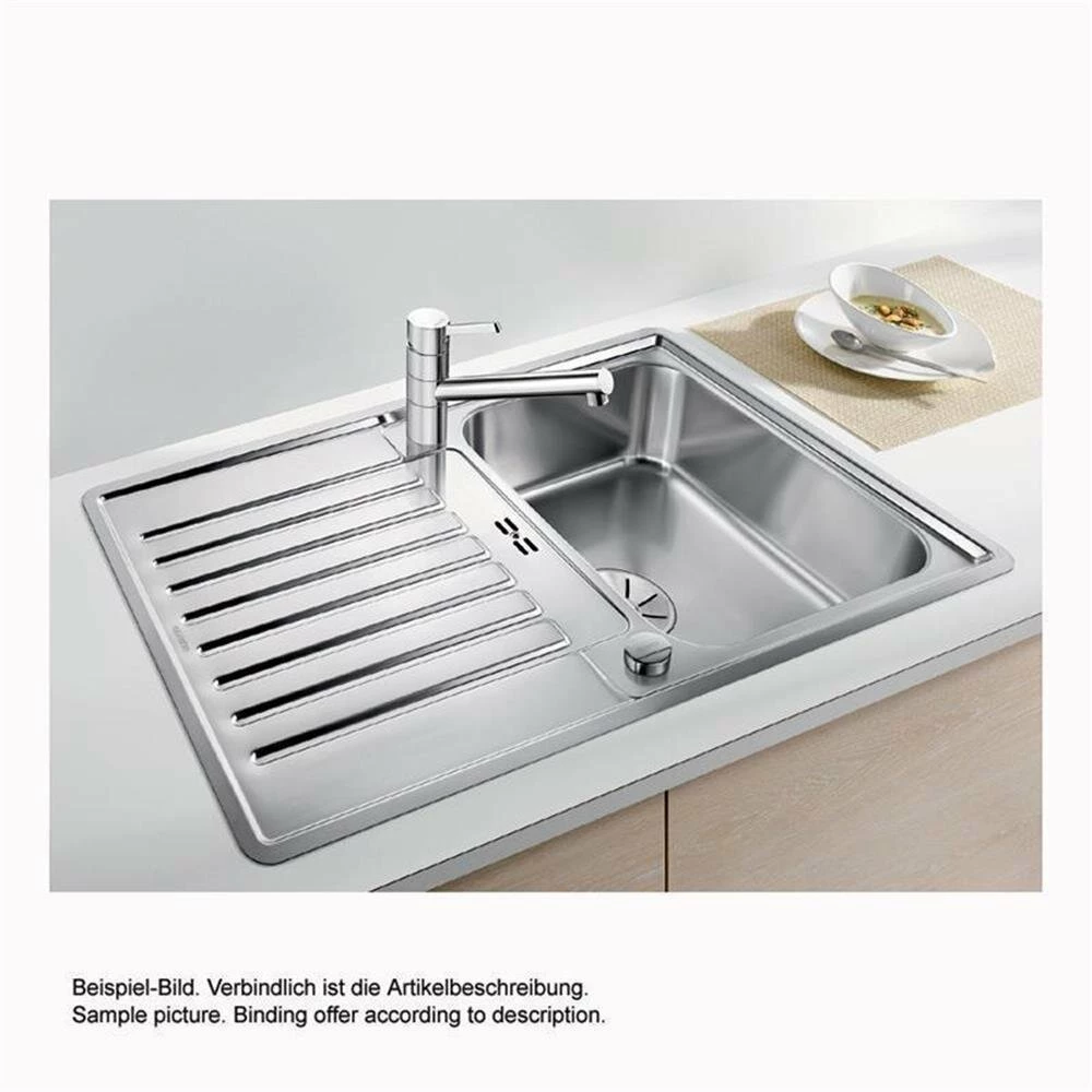 BLANCO Einbauspüle CLASSIC Pro 45 S-IF Edelstahl Seidenglanz, InFino Ablauffsystem 4 BLANCO Einbauspüle CLASSIC Pro 45 S-IF Edelstahl Seidenglanz, InFino Ablauffsystem – Bild 2