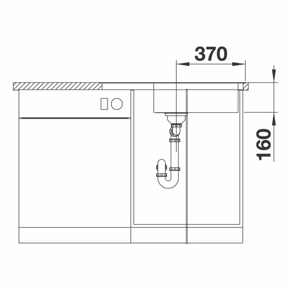 BLANCO Einbauspüle LANTOS XL 6S-IF Compact Edelstahl Bürstfinish Mit Ablauffernbedienung 7 BLANCO Einbauspüle LANTOS XL 6S-IF Compact Edelstahl Bürstfinish Mit Ablauffernbedienung – Bild 5
