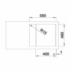 BLANCO Einbauspüle LEMIS 45 S-IF Mini Edelstahl Bürstfinish -SPUELENPROFI Verkäufe blanco einbauspuele lemis 45 s if mini edelstahl buerstfinish4