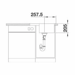 BLANCO Einbauspüle LEMIS 45 S-IF Mini Edelstahl Bürstfinish -SPUELENPROFI Verkäufe blanco einbauspuele lemis 45 s if mini edelstahl buerstfinish5