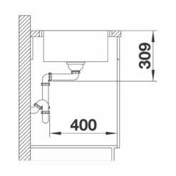 BLANCO Einbauspüle LEMIS 45 S-IF Mini Edelstahl Bürstfinish -SPUELENPROFI Verkäufe blanco einbauspuele lemis 45 s if mini edelstahl buerstfinish6