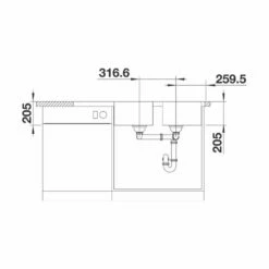 BLANCO Einbauspüle LEMIS 8 S-IF Edelstahl Bürstfinish -SPUELENPROFI Verkäufe blanco einbauspuele lemis 8 s if edelstahl buerstfinish5