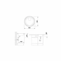 BLANCO Einbauspüle RONDOSOL-IF Rundbecken Edelstahl Bürstfinish -SPUELENPROFI Verkäufe blanco einbauspuele rondosol if rundbecken edelstahl buerstfinish3