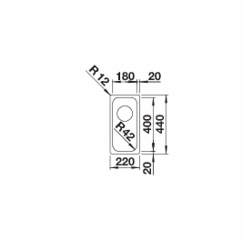BLANCO Einbauspüle SOLIS 180-IF Edelstahl Bürstfinish 4 BLANCO Einbauspüle SOLIS 180-IF Edelstahl Bürstfinish – Bild 2