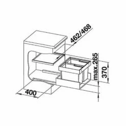 BLANCO FLEXON II 50/2 Einbau-Abfallsammler -SPUELENPROFI Verkäufe blanco flexon ii 50 2 einbau abfallsammler4