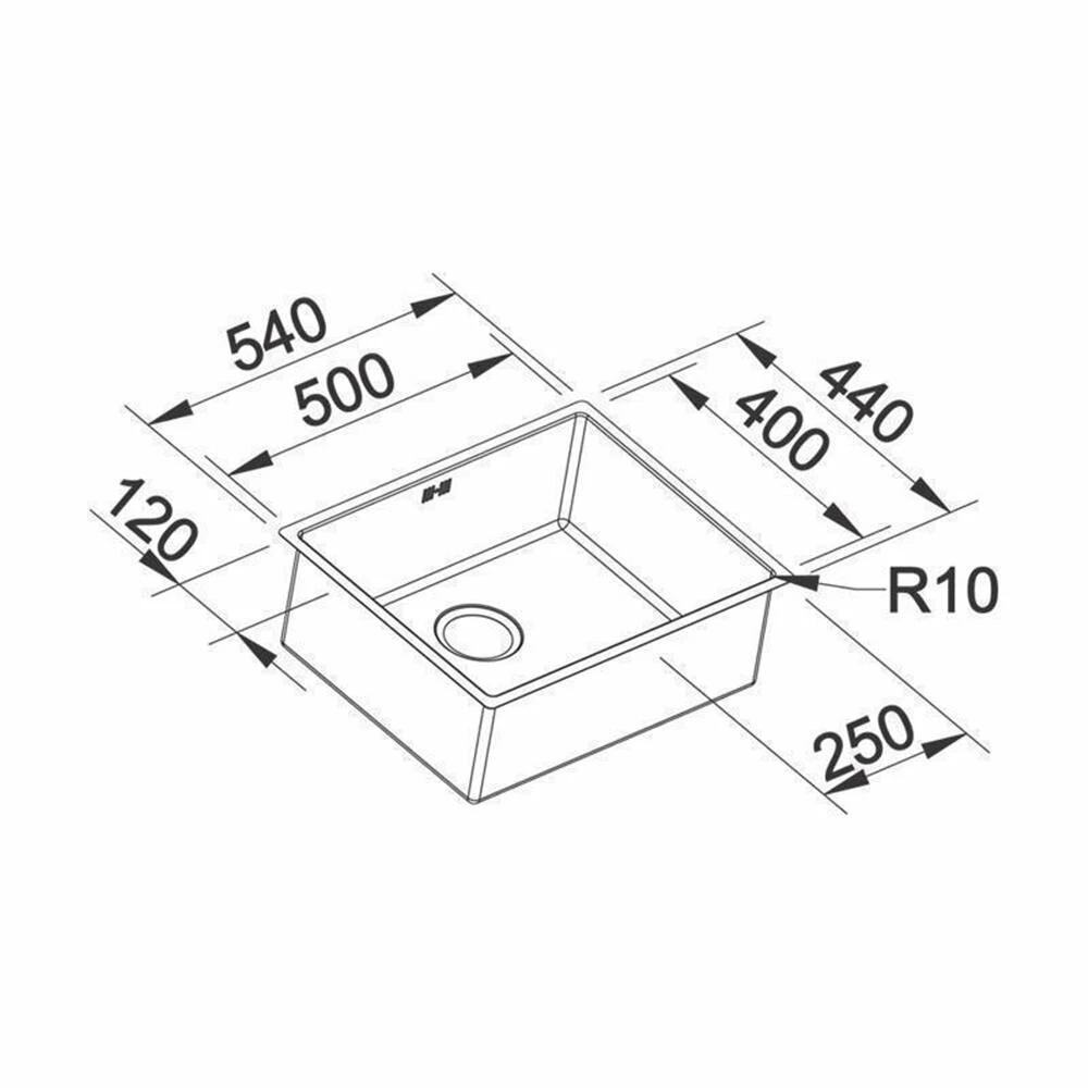 BLANCO Unterbaubecken CLARON 500-U Edelstahl Durinox InFino 7 BLANCO Unterbaubecken CLARON 500-U Edelstahl Durinox InFino – Bild 5