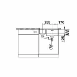 BLANCO Unterbaubecken SOLIS 340/180-U Edelstahl Bürstfinish -SPUELENPROFI Verkäufe blanco unterbaubecken solis 340 180 u edelstahl buerstfinish6