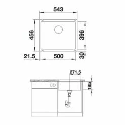BLANCO Unterbauspüle SUBLINE 500-U Keramik PuraPlus, InFino -SPUELENPROFI Verkäufe blanco unterbauspuele subline 500 u keramik puraplus infino3