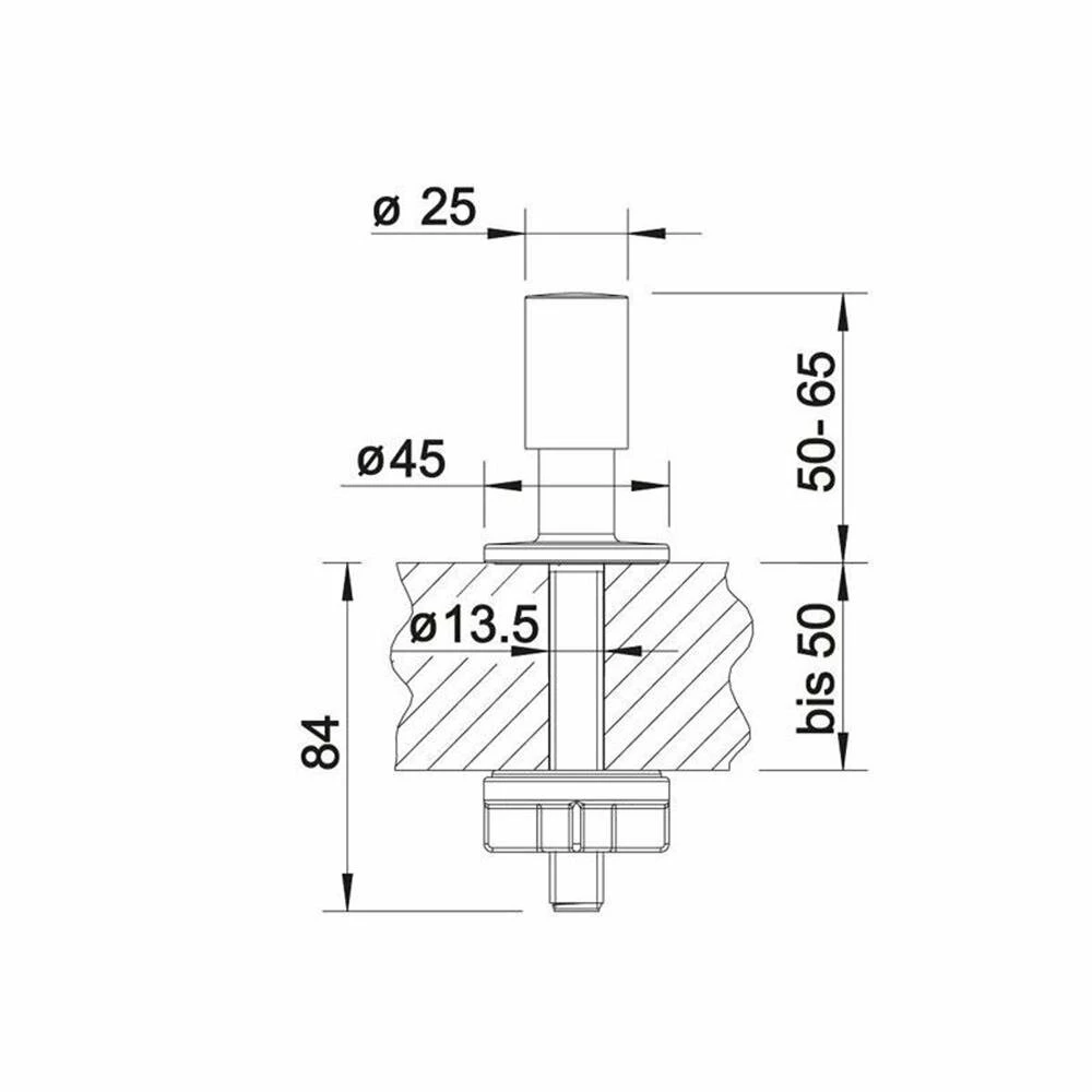 BLANCO Zugknopf Rund, Für Ablauffernbedienung 5 BLANCO Zugknopf Rund, Für Ablauffernbedienung – Bild 3