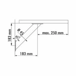 Capitello 3, Konsole, H 183 Mm, Rohr-Ø 45 Mm -SPUELENPROFI Verkäufe capitello 3 konsole h 183 mm rohr r 45 mm3