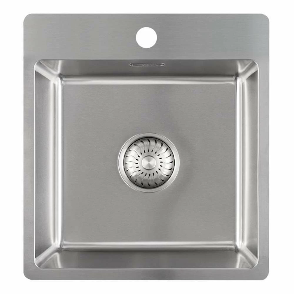 Caressi Einbauspüle Basic Line CABL37KR15 41 X 45 Cm Edelstahl 3 Caressi Einbauspüle Basic Line CABL37KR15 41 X 45 Cm Edelstahl