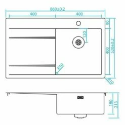 Caressi Einbauspüle CAPPABR Und ABL CAPP40 86 X 52 Cm Edelstahl -SPUELENPROFI Verkäufe caressi einbauspuele cappabr und abl capp40 86 x 52 cm edelstahl2