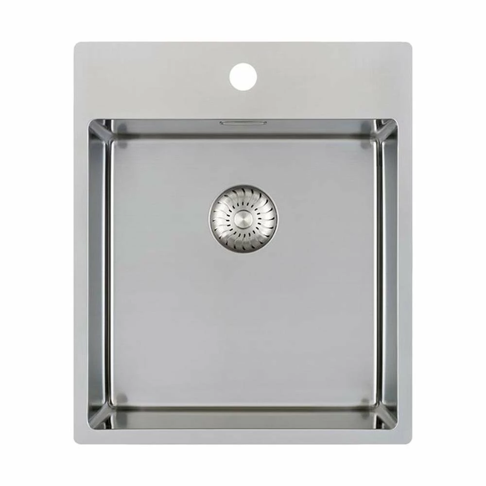 Caressi Einbauspüle CAPPR10 CAPP40KR10 44 X 52 Cm Edelstahl 3 Caressi Einbauspüle CAPPR10 CAPP40KR10 44 X 52 Cm Edelstahl