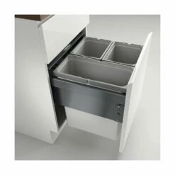 Naber Cox® Base 460 S/500-3, Abfallsammler Für Frontauszüge, Hellgrau