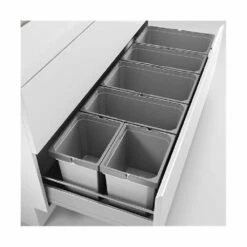 Naber Cox® Box 235 S/1200-6, Abfallsammler Für Vorhandene Auszüge, Hellgrau