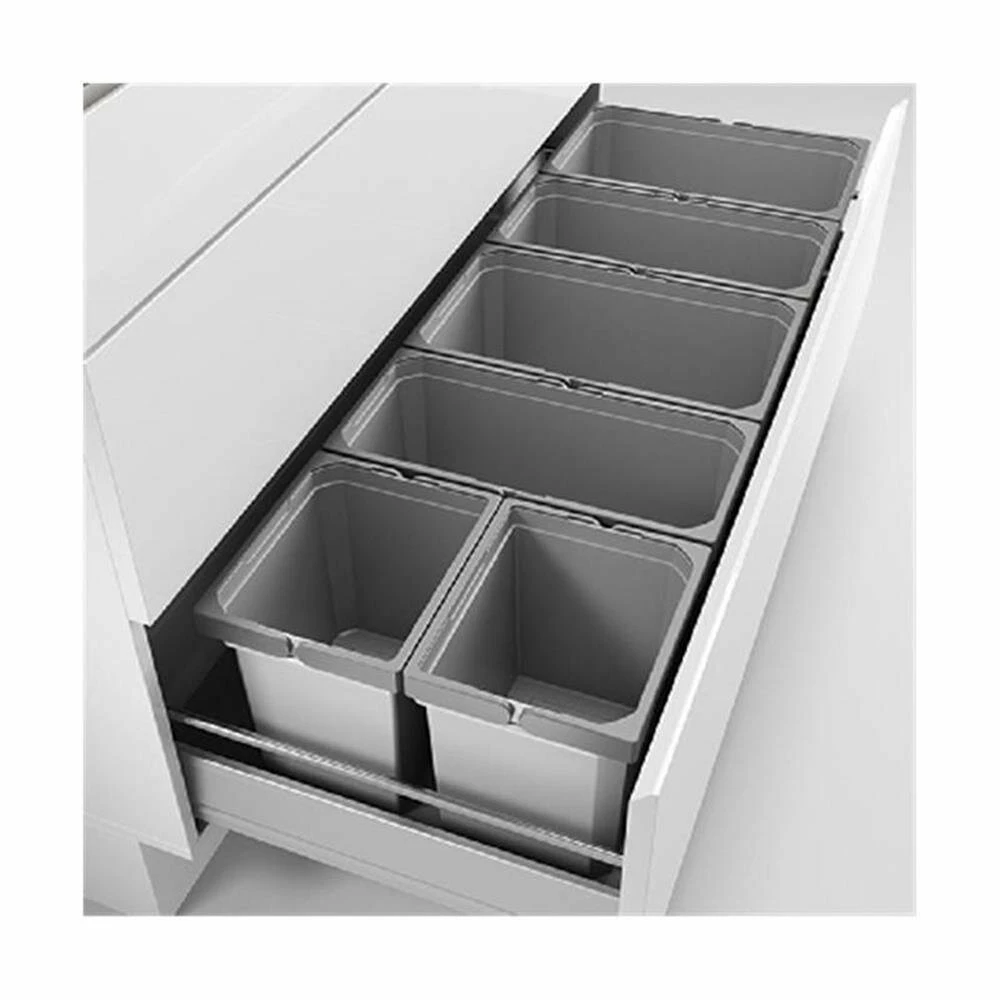 Naber Cox® Box 235 S/1200-6, Abfallsammler Für Vorhandene Auszüge, Hellgrau 3 Naber Cox® Box 235 S/1200-6, Abfallsammler Für Vorhandene Auszüge, Hellgrau