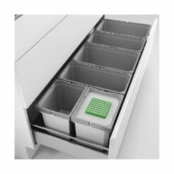 Naber Cox® Box 235 S/1200-6 Bio, Abfallsammler Für Vorhandene Auszüge, Hellgrau