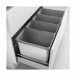 Naber Cox® Box 350 S/1000-4, Abfallsammler Für Vorhandene Auszüge, Hellgrau