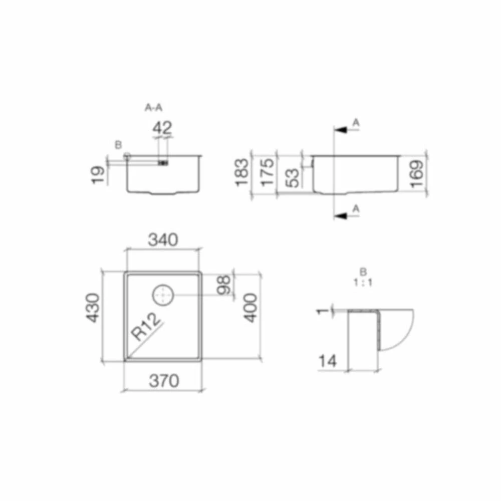 Dornbracht Unterbaubecken Küchenbecken Aus Edelstahl Poliert (34x40 Cm) 4 Dornbracht Unterbaubecken Küchenbecken Aus Edelstahl Poliert (34x40 Cm) – Bild 2