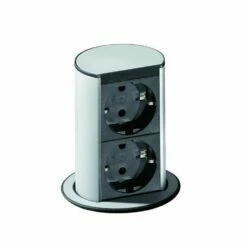 Bachmann Elevator USB, Versenkbares Steckdosenelement, Edelstahlfarbig