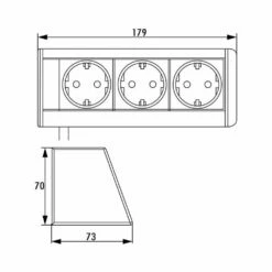 EVOline R-Dock, Steckdosenelement, Mit 3 Schuko-Steckdosen -SPUELENPROFI Verkäufe evoline r dock steckdosenelement mit 3 schuko steckdosen4