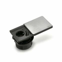 EVOline Square-USB Einbausteckdosenelement, Mit 1 Steckdose + USB-Typ-A Charger