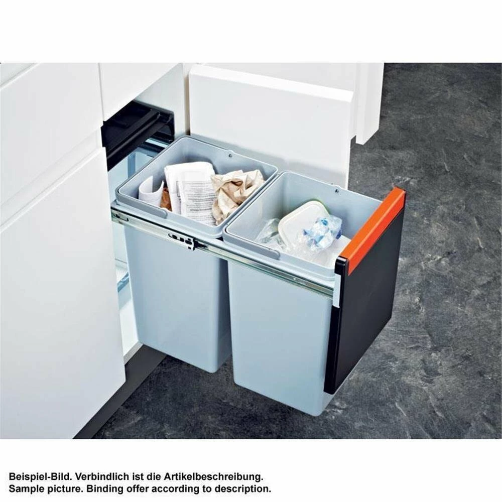 Franke Einbau-Abfallsammler Sorter Cube 30 Handauszug 2-fach (2 X 15 L) 4 Franke Einbau-Abfallsammler Sorter Cube 30 Handauszug 2-fach (2 X 15 L) – Bild 2