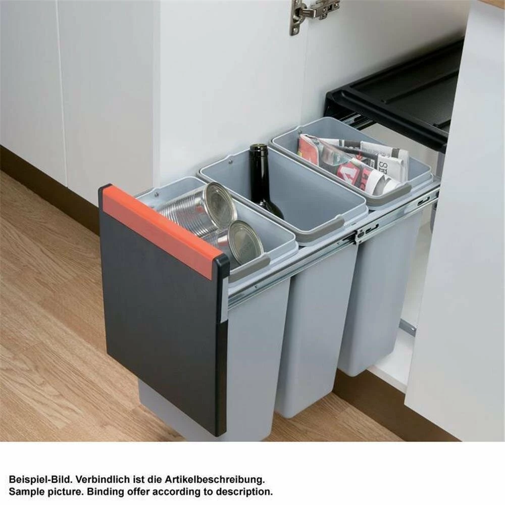 Franke Einbau-Abfallsammler Sorter Cube 30 Handauszug 3-fach 4 Franke Einbau-Abfallsammler Sorter Cube 30 Handauszug 3-fach – Bild 2