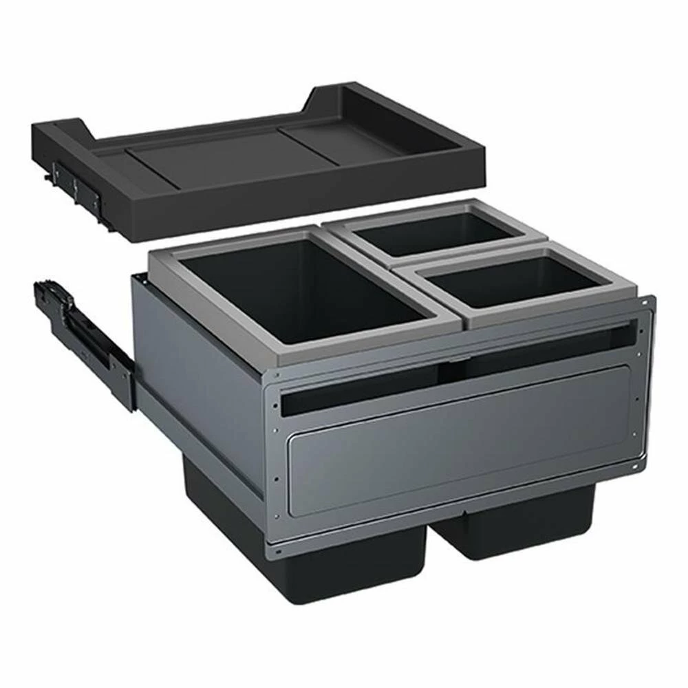 Franke Einbau-Abfallsammler Sorter FX 60 Frontauszug Abfalltrennung 3-fach 3 Franke Einbau-Abfallsammler Sorter FX 60 Frontauszug Abfalltrennung 3-fach