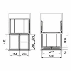 Franke Einbau-Abfallsammler Sorter FX 60 Frontauszug Abfalltrennung 3-fach 7 Franke Einbau-Abfallsammler Sorter FX 60 Frontauszug Abfalltrennung 3-fach -SPUELENPROFI Verkäufe franke einbau abfallsammler sorter fx 60 frontauszug abfalltrennung 3 fach3