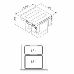 Franke Einbau-Abfallsammler Sorter Garbo 45-2 -SPUELENPROFI Verkäufe franke einbau abfallsammler sorter garbo 45 23