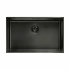 Franke Einbaubecken Mythos Masterpiece Premium BXM 210 / 110-68 Edelstahl PVD Anthracite, Druckknopfventil