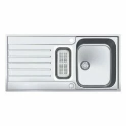 Franke Einbauspüle Argos G AGX 251 G Edelstahl, Druckknopfventil