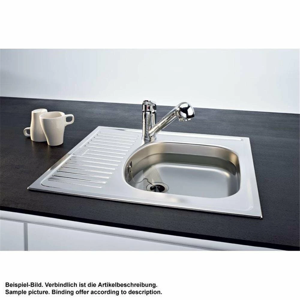 Franke Einbauspüle Eurostar ETN 611-58 Edelstahl Seidenmatt 4 Franke Einbauspüle Eurostar ETN 611-58 Edelstahl Seidenmatt – Bild 2