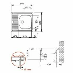 Franke Einbauspüle Eurostar ETN 611-58 Edelstahl Seidenmatt 8 Franke Einbauspüle Eurostar ETN 611-58 Edelstahl Seidenmatt -SPUELENPROFI Verkäufe franke einbauspuele eurostar etn 611 58 edelstahl seidenmatt3