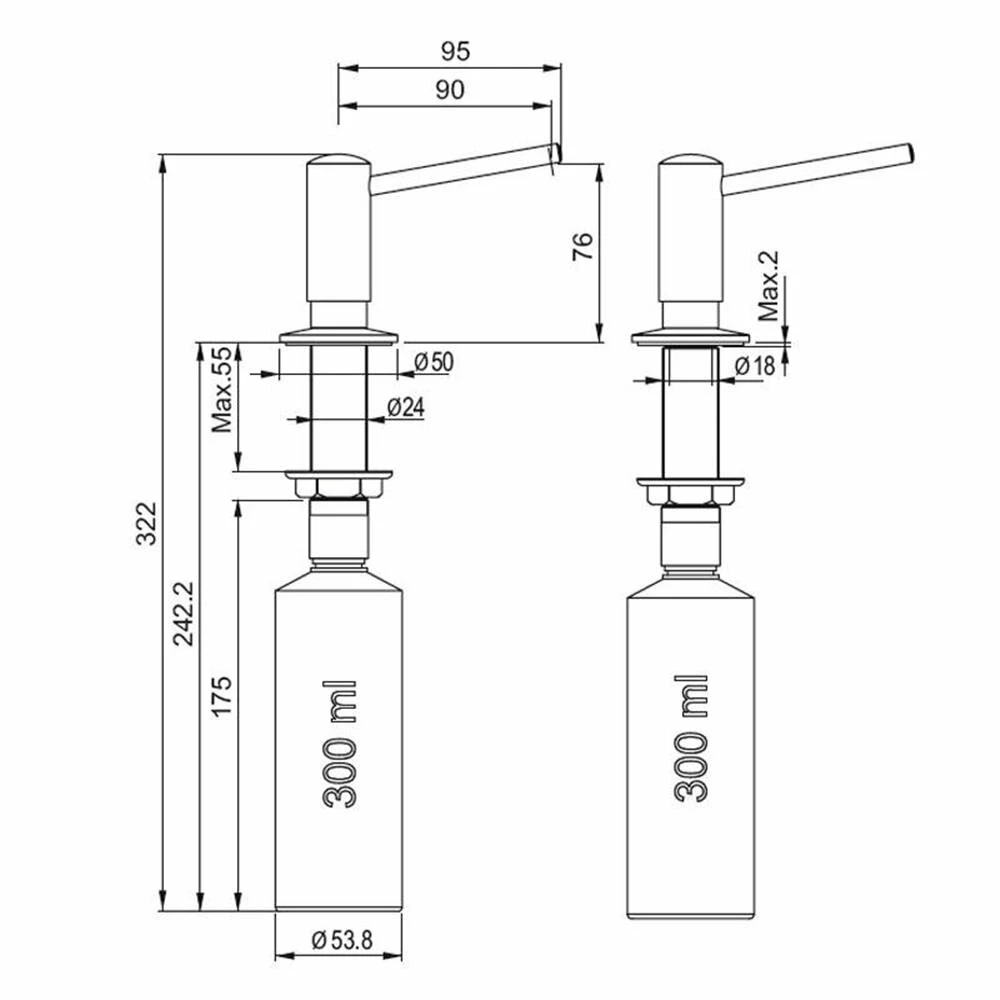 Franke Spülmittelspender Novita 5 Franke Spülmittelspender Novita – Bild 3